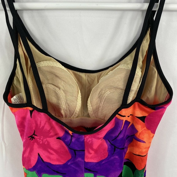 Vintage Basic Editions Swimsuit Floral One Piece Women’s Multicolor SOLD - Picture 4 of 7
